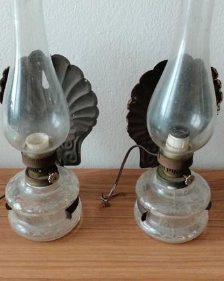 Antiche lampade a petrolio