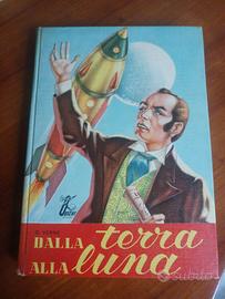Libro collezione'Dalla Terra alla Luna' di G.Verne