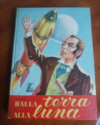 Libro collezione'Dalla Terra alla Luna' di G.Verne