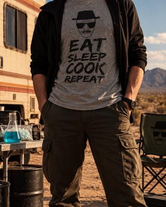Maglietta Breaking Bad Heisenberg – Grigia