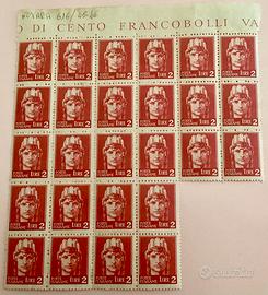 Francobolli 2 lire, 1945/46 italia luogotenenza