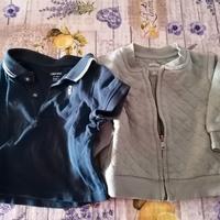 maglietta +felpa 3 mesi okaidi 