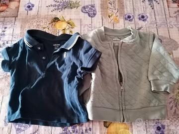 maglietta +felpa 3 mesi okaidi 