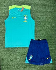 Kit Canotta e Pantaloncini Brasile Taglia L