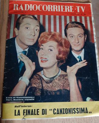 "Radiocorriere TV" dal 1958 al 1961 sei copie     