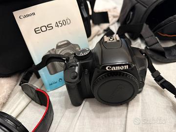 Reflex Canon Eos 450D + EFS 18-55mm