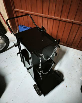 carrello per saldatrice 