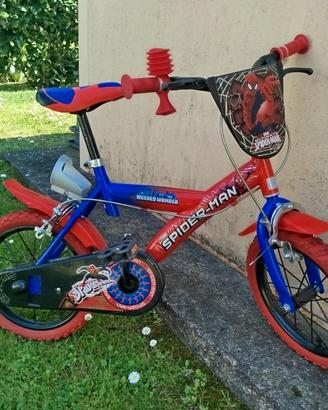 Bicicletta spiderman bambino