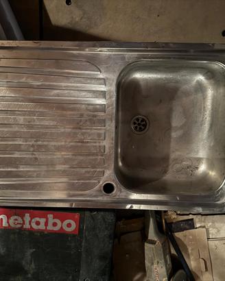 Lavello cucina in acciaio inox 86x50 cm