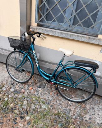 Bicicletta blu metallizzato