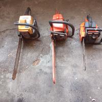motosega 3 pezzi