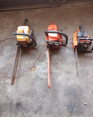 motosega 3 pezzi