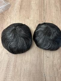 2 Patch capelli veri europei – nuovi + kit