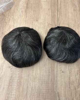 2 Patch capelli veri europei – nuovi + kit