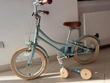 Bicicletta bambinu  azzurro vintage