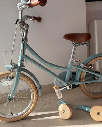 Bicicletta bambinu  azzurro vintage