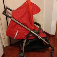 trio Inglesina rosso vivo + vari accessori 