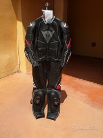 tuta moto 56 dainese divisibile in pelle