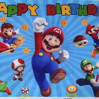 Sfondo Super Mario happy birthday