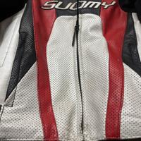 Giacca moto pelle suomy