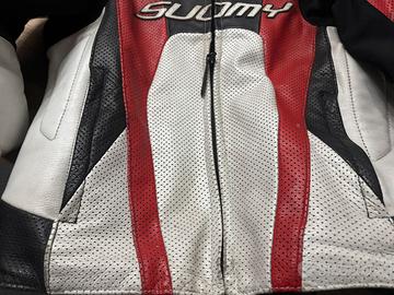 Giacca moto pelle suomy