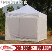 Gazebo 3x3 bianco pieghevole certificato ignifugo