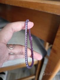 bracciale tennis viola