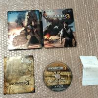 Raro PS3 Uncharted 3 L'inganno di Drake Steelbook