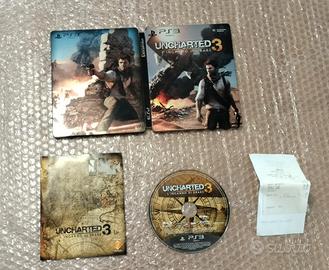 Raro PS3 Uncharted 3 L'inganno di Drake Steelbook