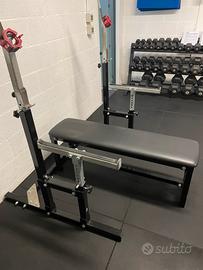 Panca piana professionale Half Rack v4