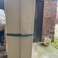 Armadietto da esterno in plastica