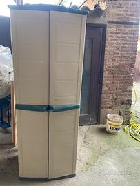 Armadietto da esterno in plastica