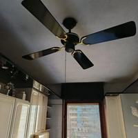 Ventilatore da soffitto 4 pale nero