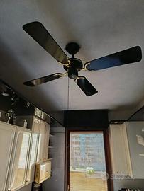 Ventilatore da soffitto 4 pale nero
