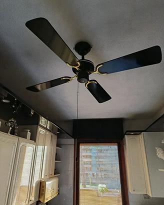 Ventilatore da soffitto 4 pale nero
