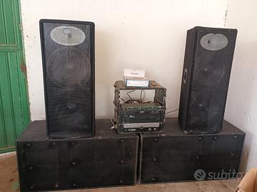 impianto audio professionale completo 