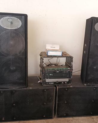 impianto audio professionale completo