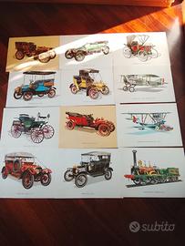 Stampe a colori di veicoli d'epoca