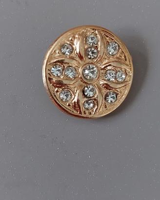 Bottoni preziosi metasso e strass cm2
