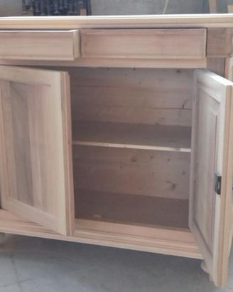 credenza noce massello porta tv