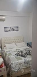 letto contenitore in eco pelle