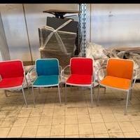 Sedie kartell aurey colorate