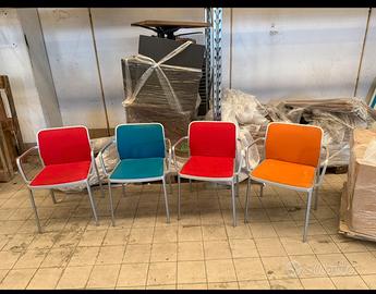 Sedie kartell aurey colorate