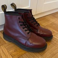 Dr. Martens stivaletti 101, pelle smooth bordeaux