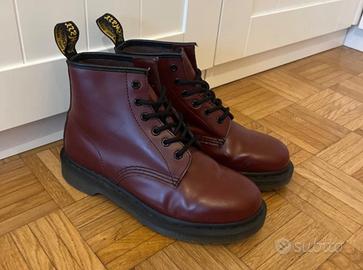 Dr. Martens stivaletti 101, pelle smooth bordeaux