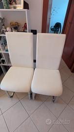 4 sedie in similpelle