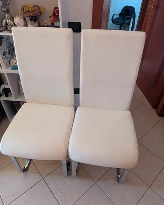 4 sedie in similpelle