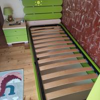 letto singolo con cassettone 