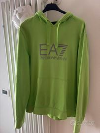 Felpa EA7 Emporio Armani Uomo-L-Verde fluo-Lime