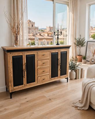 Madia/ Credenza 200 cm in Teak Massello restaurata